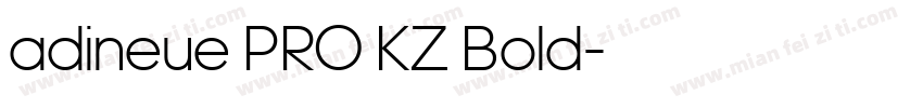adineue PRO KZ Bold字体转换